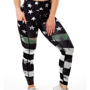 Curves & Combatboots empowered camo line leggings